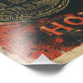 Impression Photo Washed Bitcoin hodl crypto blockchain (Coin)