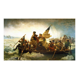 Impression Photo Washington Traverser le Delaware par Emanuel Leutz