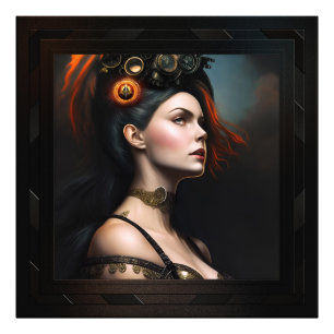 Impression Photo Watcher Of The Storm Steampunk Beauté par Xzendor7