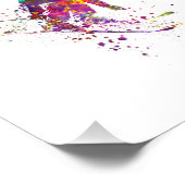 Impression Photo watercolor skier (Coin)