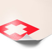 Impression Photo Wengen, Suisse, affiche de ski (Coin)