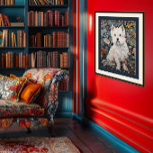 Impression Photo West Highland White Terrier Westie Tapestry Style