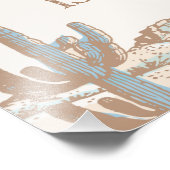 Impression Photo Western Cowboy Premier Rodéo Anniversaire Affiche  (Coin)