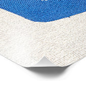 Impression Photo Whimsical Blue Yellow Watercolor Dreamer Cubes Abs (Coin)