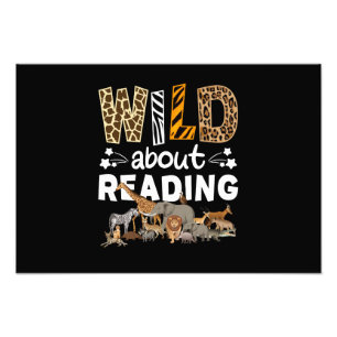 Impression Photo Wild About Reading Books And Bookworm Library