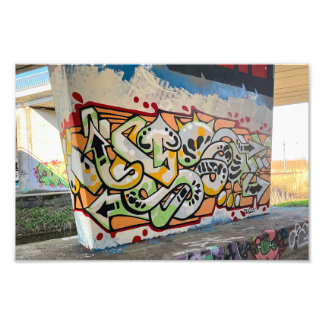 Impression Photo Wild style graffiti wall 1