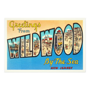 Impression Photo Wildwood by the Sea New Jersey NJ Carte Postale Vi