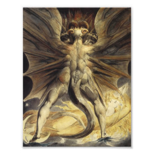Impression Photo William Blake - Le Grand Dragon Rouge et la Femme
