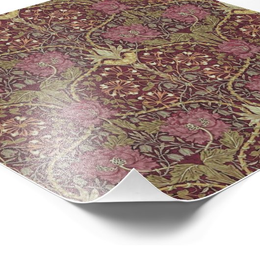 Impression Photo William Morris, Honeysuckle, floral. (Coin)