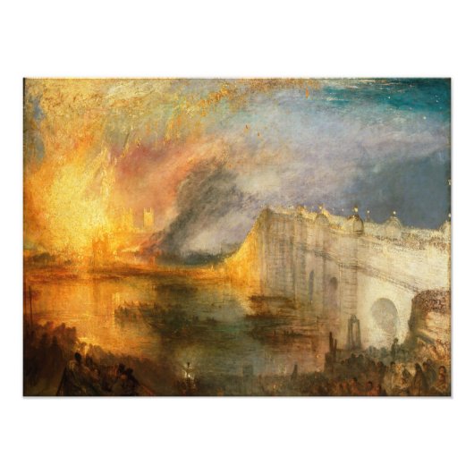 Impression Photo William Turner - L'incendie du Parlement (Devant)