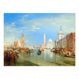 Impression Photo William Turner - Venise, la Dogana et San Giorgio