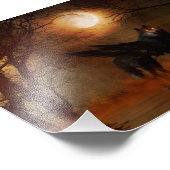 Impression Photo Winged wolf in the dark forest (Coin)
