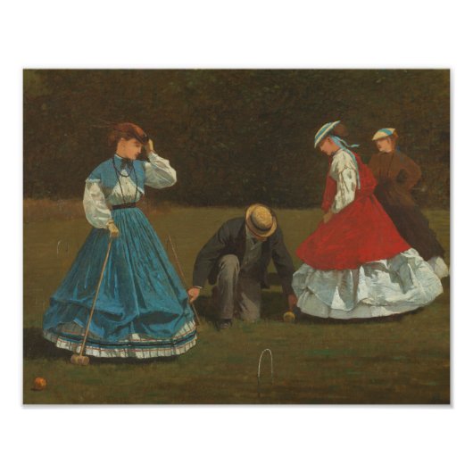 Impression Photo Winslow Homer - Croquet Scene (Devant)