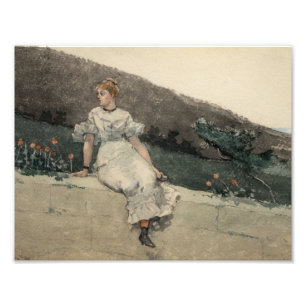 Impression Photo Winslow Homer - le mur de jardin