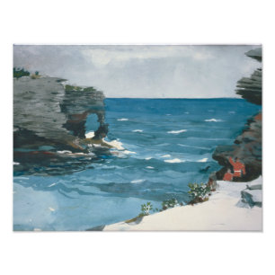Impression Photo Winslow Homer - Rocky Shore, Bermudes