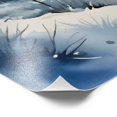 Impression Photo Winter Forest Print (Coin)