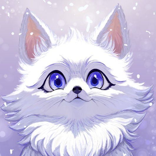 Impression Photo Winter Guardian : Snowy Arctic Fox