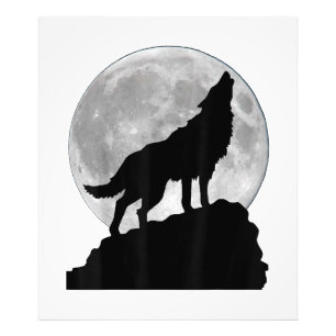 Impression Photo Wolf en lumière de lune T Chemise - Cool chiot à c