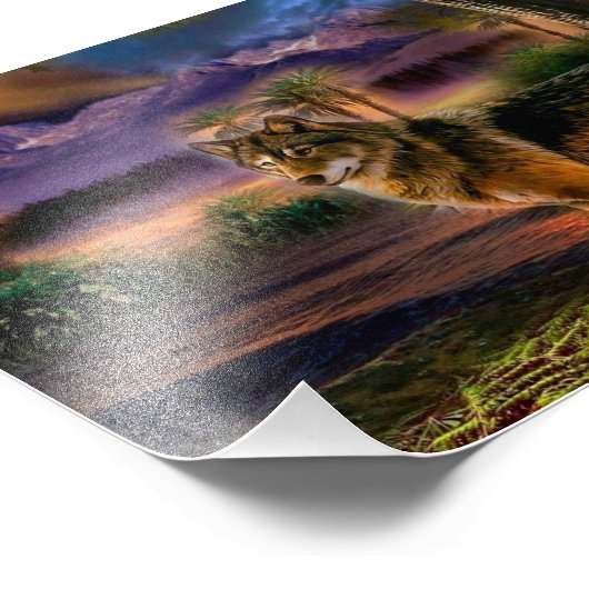 Impression Photo Wolf hunting (Coin)