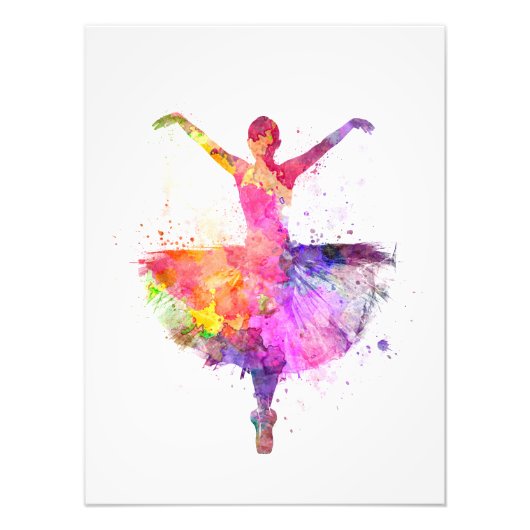 Impression Photo Woman ballerina ballet dancer dancing (Devant)