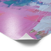 Impression Photo Woman Shouting Abstract Colors Expressive Acrylic  (Coin)