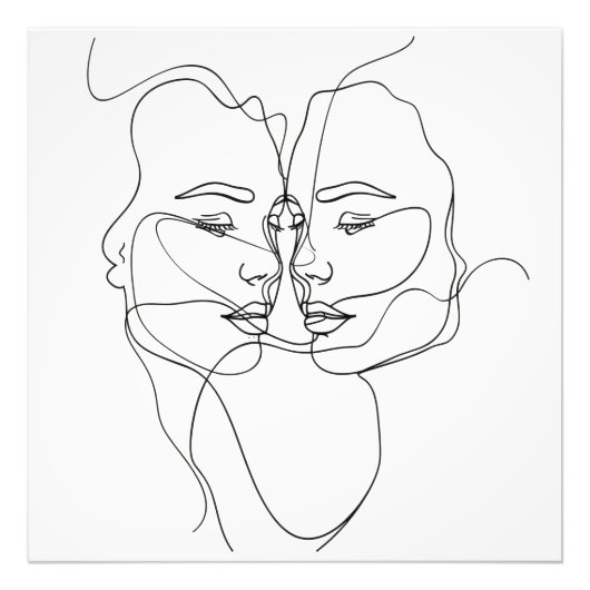 Impression Photo Women Line Art (Devant)