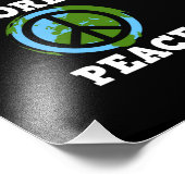 Impression Photo World Peace Support Earth Day Lover Graphisme (Coin)