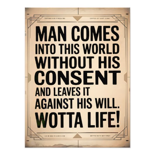 Impression Photo Wotta Life - Entering and Exiting (Devant)