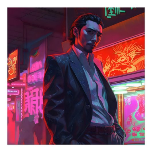 Impression Photo Yakuza Neon (Devant)