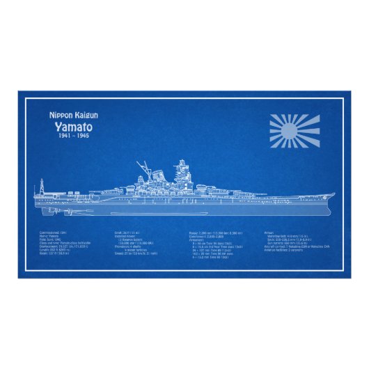 Impression Photo Yamato - Plan de plan d'expédition ABD (Devant)