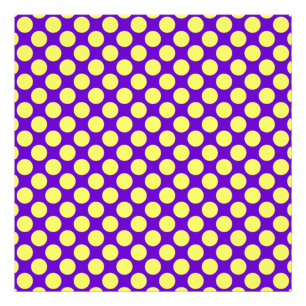 Impression Photo Yellow Polka Dots With Purple Background