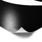 Impression Photo Yin Yang Modèle d'illustration noir et blanc (Coin)