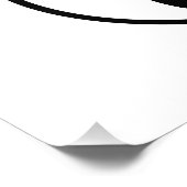 Impression Photo Yin Yang Modèle d'illustration noir et blanc (Coin)