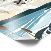 Impression Photo Yukon river USA affiche de voyage Canada (Coin)