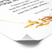 Impression Photo Zacharie 1 Retour vers moi Bible hébraïque Verse (Coin)