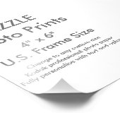 Impression photo Zazzle Custom 4" x 6" (format de  (Coin)