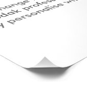 Impression Photo Zazzle Personnalisé 12" × 18" Modèle d'impression (Coin)