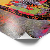 Impression Photo Zèbres colorés (Coin)