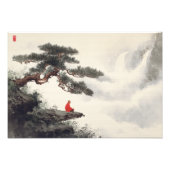 Impression Photo Zen Monk par Misty Waterfall Décor (Devant)