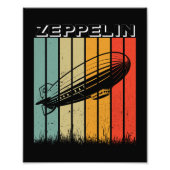 Impression Photo Zeppelin Rétro Dirigible Aéronef Zepelin Zepplin (Devant)