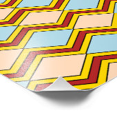 Impression Photo Zigzags et diamants Art Abstrait (Coin)