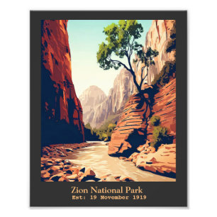 Impression Photo Zion National Park Utah The Narrows