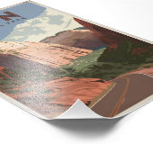 Impression Photo Zion National Park vintage (Coin)