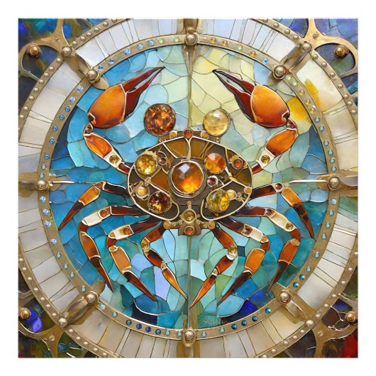 Impression Photo Zodiaque - Cancer Le Crabe (Devant)