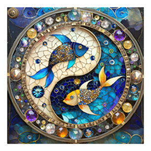 Impression Photo Zodiaque - Poissons Yin et Yang