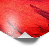 Impression Photo Zone d'art abstraction rouge Imprimer (Coin)