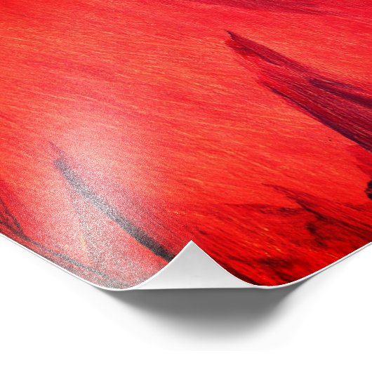 Impression Photo Zone d'art abstraction rouge Imprimer (Coin)