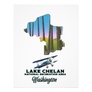 Impression Photo Zone nationale de loisirs du lac Chelan, Washingto