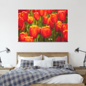 Impression photographique de tulipes rouges. (Insitu(Chambre))