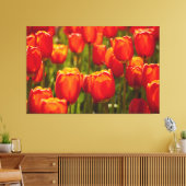 Impression photographique des tulipes rouges. (Insitu(Salon))